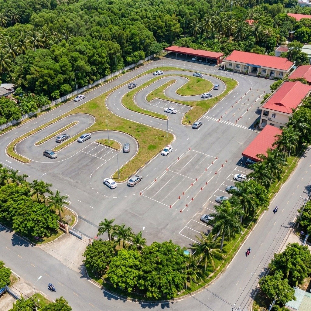 Sân tập lái xe Khanh An